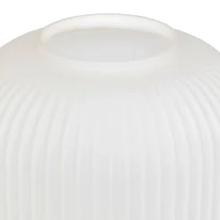 LAMPE A POSER TRAVIS VERRE BLANC H.25CM
