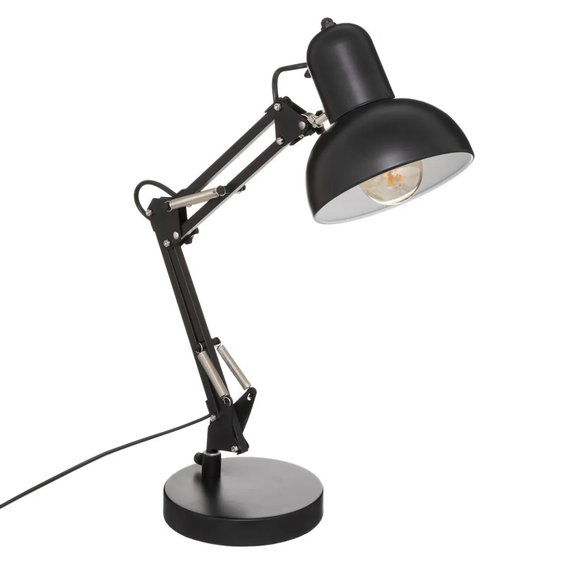 LAMPE ARC BREN NOIR H.55.8CM