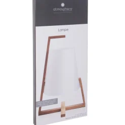 LAMPE BAMBOU ABAT JOUR PLASTIQUE H.31CM
