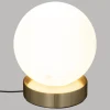 LAMPE BOULE DRIS DORE H.16CM