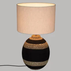 LAMPE BOULE JORIK IVOIRE H.58CM