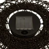 LAMPE BOULE SOLAIRE NATUREL NOIR PENY D.31CM