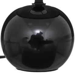 LAMPE BOULE TIMEO NOIR H.25CM