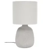 LAMPE CERAMIQUE EMBOSSEE H.40CM