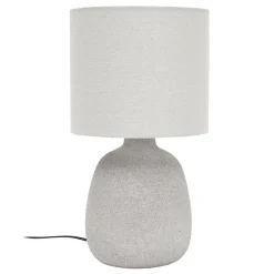 LAMPE CERAMIQUE EMBOSSEE H.40CM