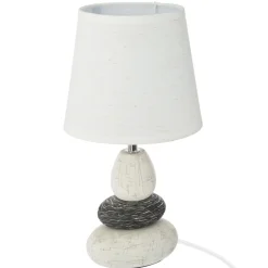 LAMPE CERAMIQUE GALET X3 H.33CM CLARY