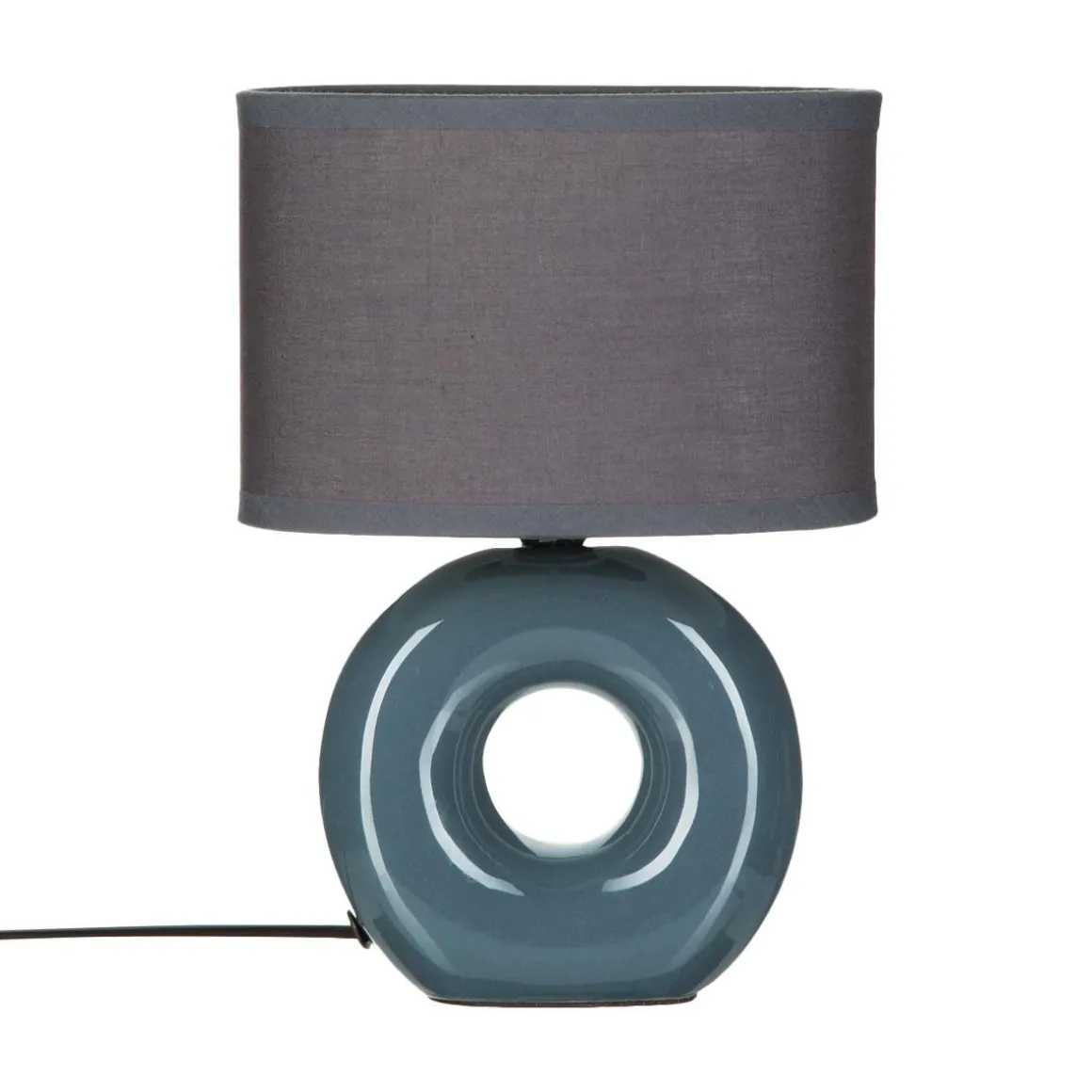 LAMPE CERAMIQUE PIED ROND H.26CM