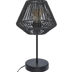 LAMPE CORDE NOIR JILY H.34CM