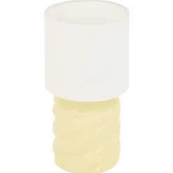 LAMPE CYLD NOLY JAUNE H.27CM