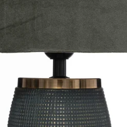 LAMPE CYLD VERT CEDRE SEFA H.43.5CM