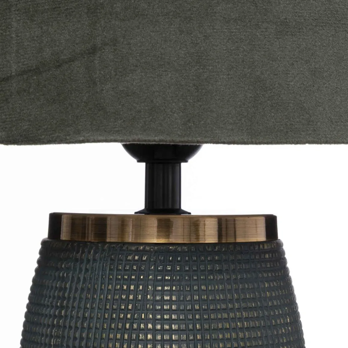 LAMPE CYLD VERT CEDRE SEFA H.43.5CM