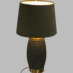 LAMPE CYLD VERT CEDRE SEFA H.43.5CM