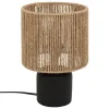 LAMPE CYLINDRE KOBY CERAMIQUE NOIR H.24CM