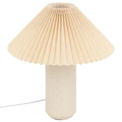 LAMPE CYLINDRE TALYA CERAMIQUE BLANC H.38CM