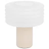 LAMPE CYLINDRE VERRE ASTI ARGILE H.36CM