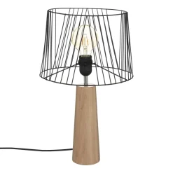 LAMPE DROITE JOE NOIR H.46CM