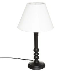 LAMPE DROITE LEO NOIR H.36CM