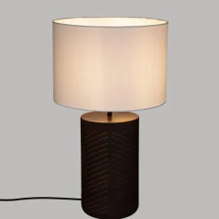 LAMPE DROITE ORIGINES BLANC H.48CM