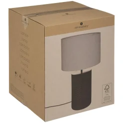 LAMPE DROITE ORIGINES BLANC H.48CM