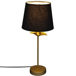 LAMPE DROITE PALMIER DORE H.45.5CM