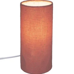 LAMPE GAZE COTON TERRACOTTA