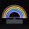 LAMPE LED EFFET NEON ARC EN CIEL PILES