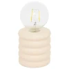 LAMPE LED PERRY CERAMIQUE BEIGE H.18CM
