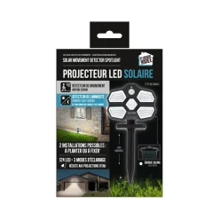 LAMPE LED SOLAIRE DETECTEUR MOUVEMENT