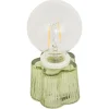LAMPE LED VERRE FLEUR H.16CM