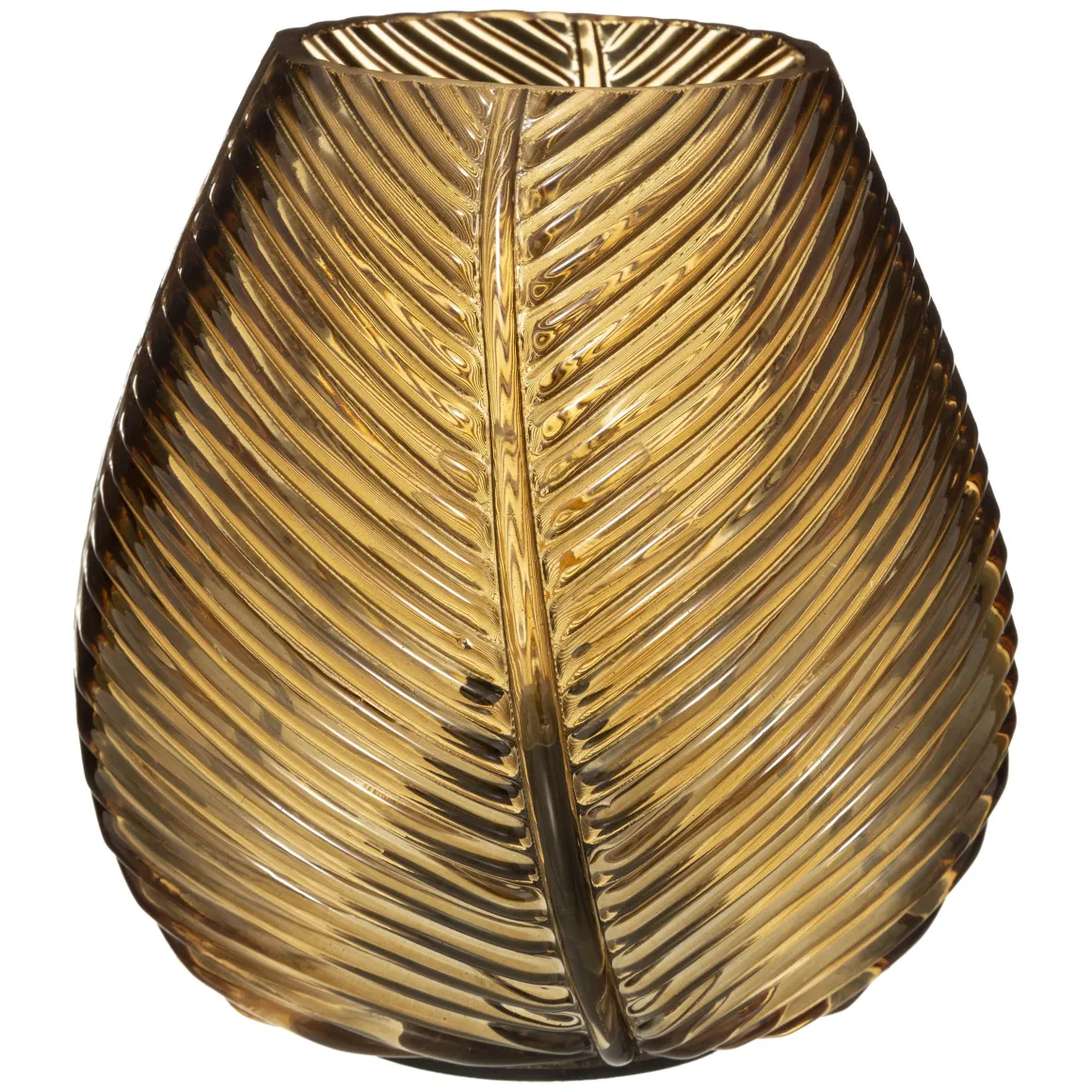LAMPE LED VERRE PALM H.15CM