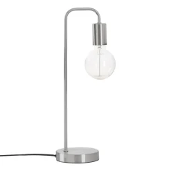 LAMPE METAL ARGENT KELI H.46CM