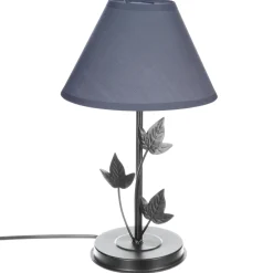 LAMPE METAL FEUILLE H.34CM
