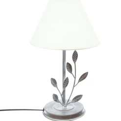 LAMPE METAL FEUILLE H.34CM