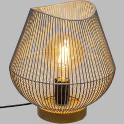 LAMPE METAL FIL GRIS JENA H.28CM