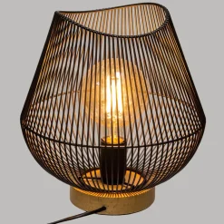 LAMPE METAL FIL NOIR JENA H.28CM
