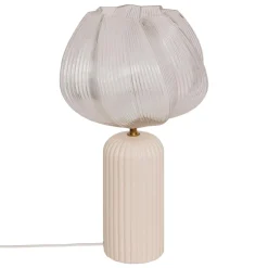 LAMPE PHYLAS CERAMIQUE BEIGE D.27.5X45.5CM