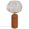 LAMPE PHYLAS CERAMIQUE CAMEL D.27.5X45.5CM