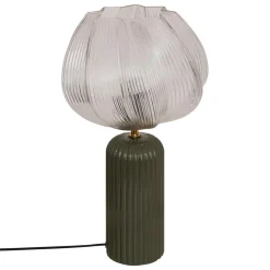 LAMPE PHYLAS CERAMIQUE VERT D.27.5X45.5CM