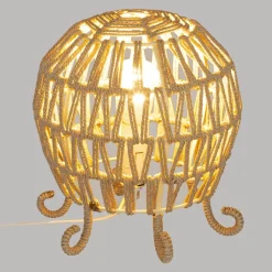 LAMPE POULPE PAILLE SEAV