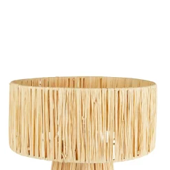 LAMPE RAPHIA ORANE NATUREL H.34CM