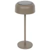 LAMPE SOLAIRE BOLTY RECHARGEABLE USBC CAFE H.30CM