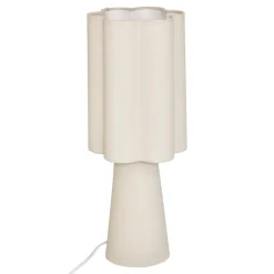 LAMPE TISSU BLANCA BEIGE H.45CM