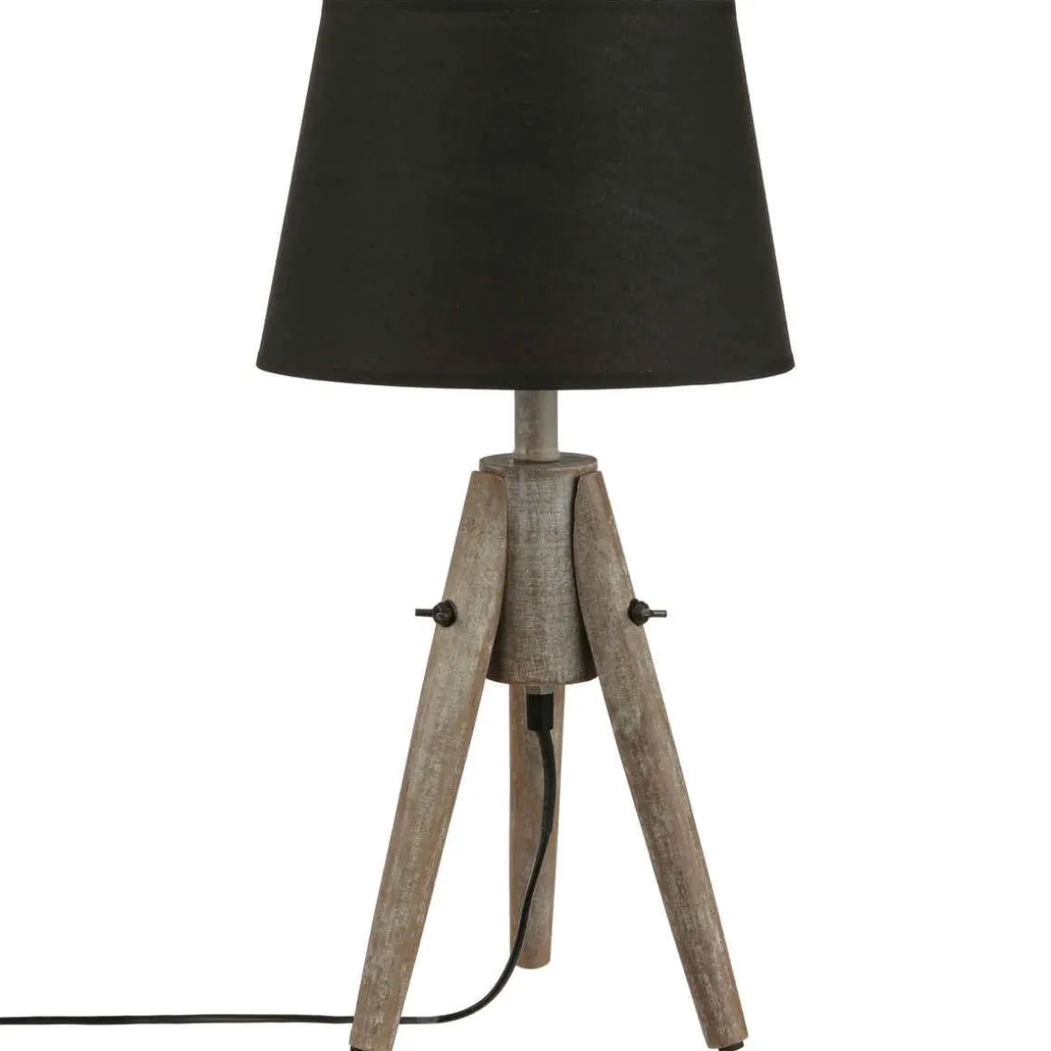 LAMPE TREPIED PIN MIRY NOIR H.48CM