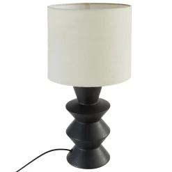 LAMPE YULIA NOIR H.40CM