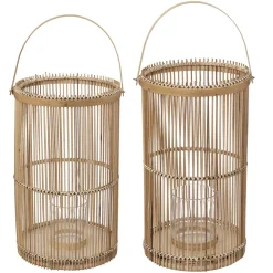 LANTERNE BAMBOU D.21X36CM