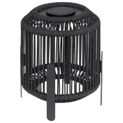 LANTERNE SOLAIRE CORDE LINY RECHARGEABLE USBC GRIS H.36CM