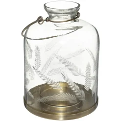 LANTERNE VERRE CISELE WONDERLY H.17CM