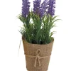 LAVANDE EN POT TOILE DE JUTE H25CM
