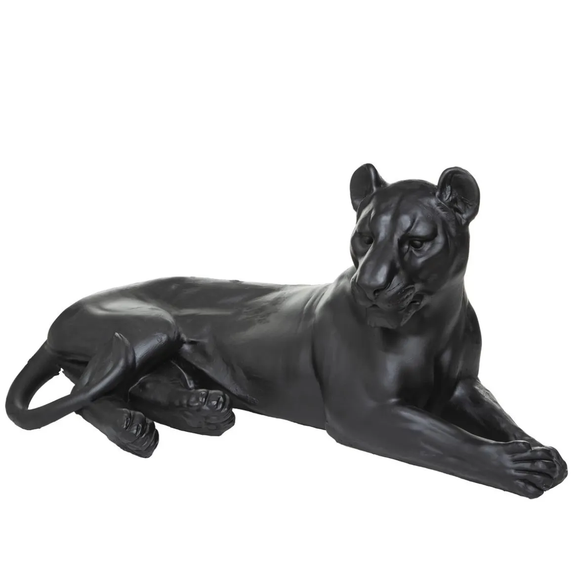LEOPARD RESINE COUCHE 80X39X38CM