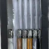 LES MARBRES SET 6 COUTEAUX DE TABLE PANACHES BOITE COULEUR